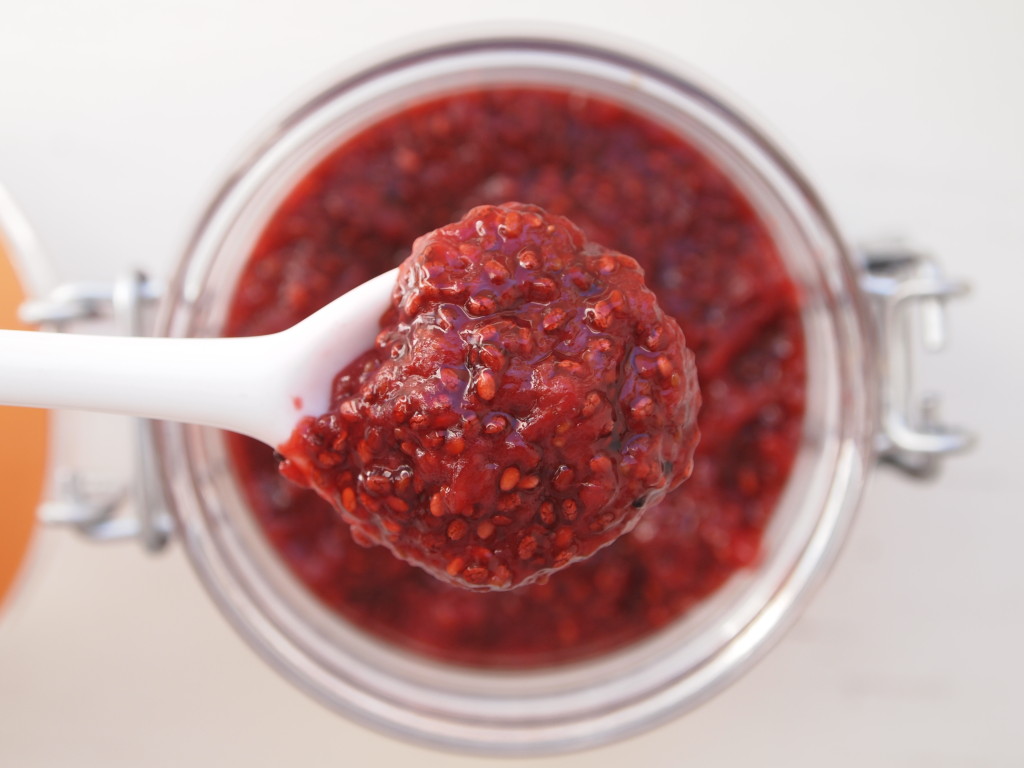 Strawberry chia seed jam