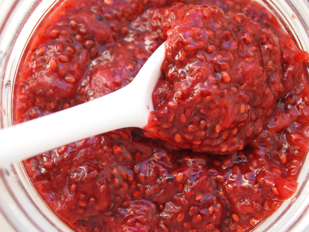 Strawberry chia seed jam